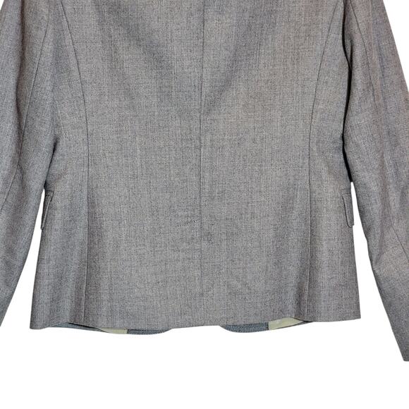 J.Crew Schoolboy Wool Blazer Gray Single Breasted Tailored Classic Office Chic 6 - Picture 11 of 16